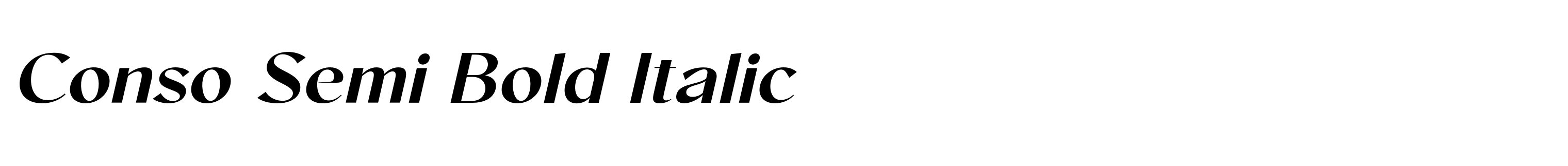Conso Semi Bold Italic